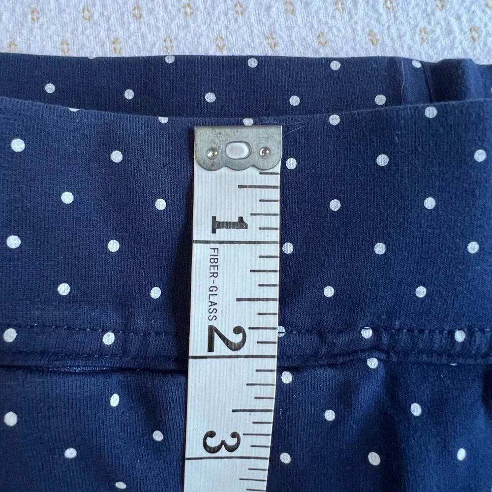 NWOT LANDS END Shore Knit Capri Pants Stretch Waist Pull On Womens Large - Picture 5 of 7